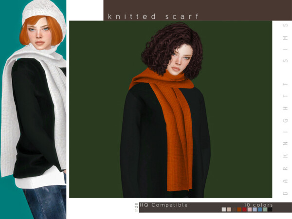 Knitted Scarf by DarkNighTt from TSR