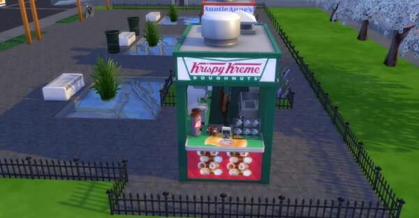 Krispy Kreme coffee and pastry stand by ArLi1211 from Mod The Sims