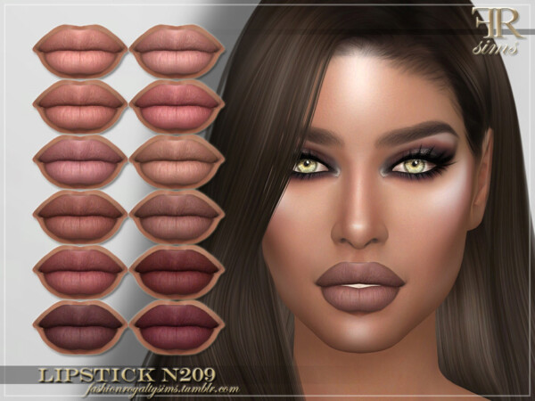 Lipstick N209 by FashionRoyaltySims from TSR