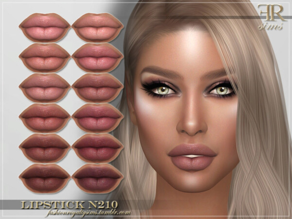 Lipstick N210 by FashionRoyaltySims from TSR