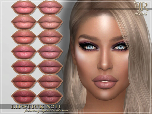 Lipstick N211by FashionRoyaltySims from TSR