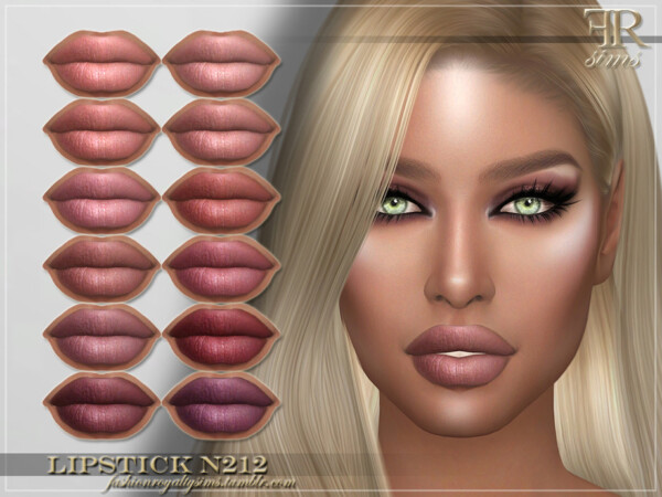 Lipstick N212 by FashionRoyaltySims from TSR