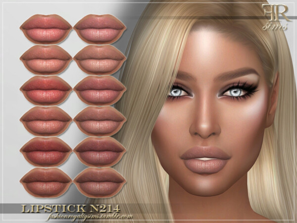 Lipstick N214 by FashionRoyaltySims from TSR