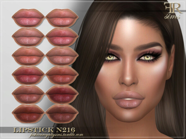 Lipstick N216 by FashionRoyaltySims from TSR