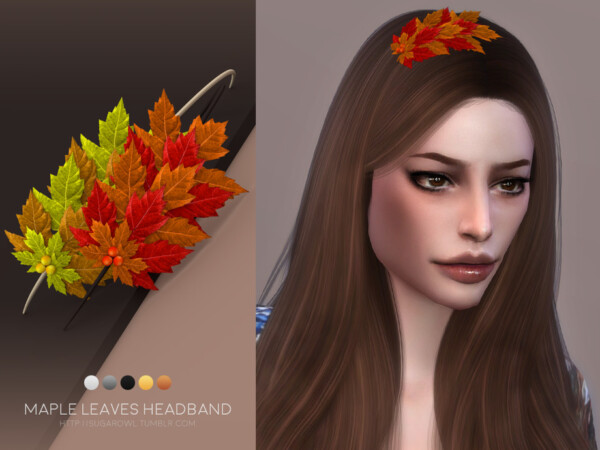 Maple Leaves headband by sugar owl from TSR