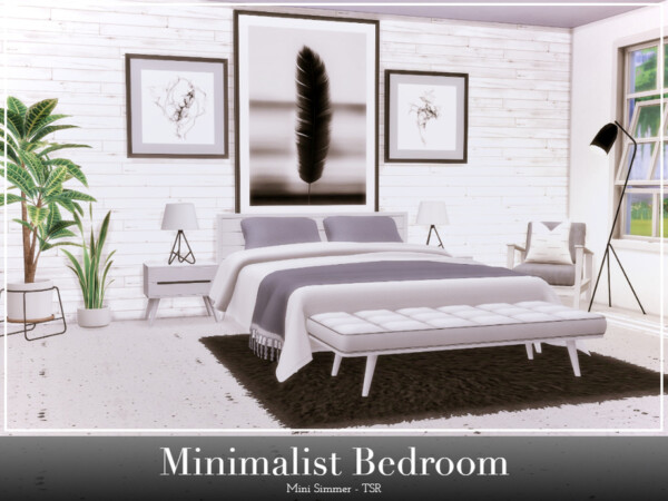 Minimalist Bedroom by Mini Simmer from TSR