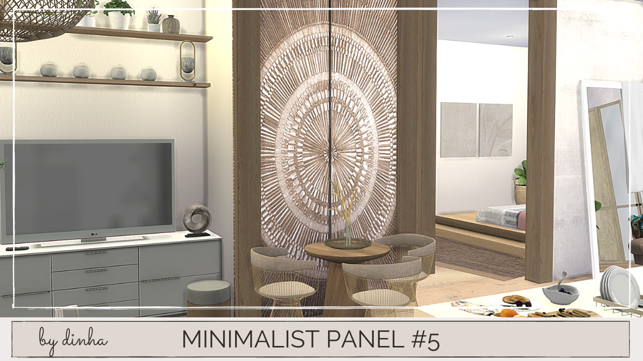 Minimalista Panel from Dinha Gamer • Sims 4 Downloads