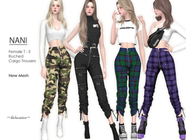 Nani Cargo Trousers by Helsoseira from TSR