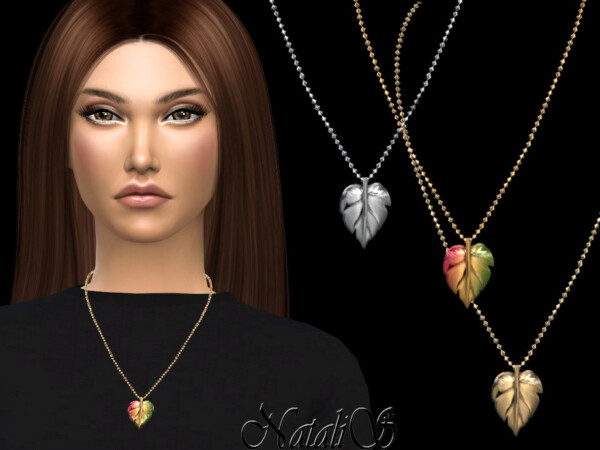 Autumn leaf pendant by NataliS from TSR