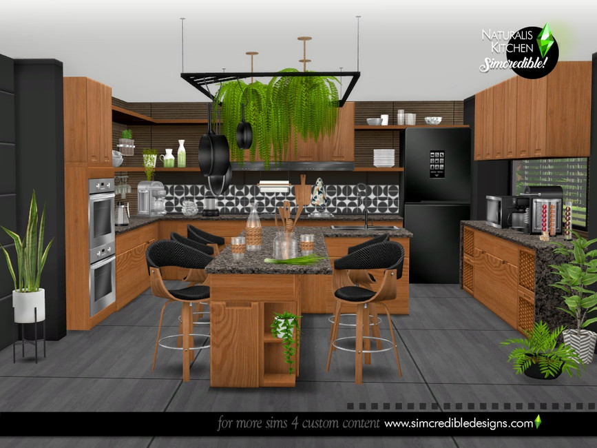 Naturalis kitchen by SIMcredible! from TSR • Sims 4 Downloads