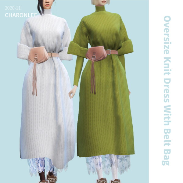 Oversize Knit With Belt Bag from Charonlee