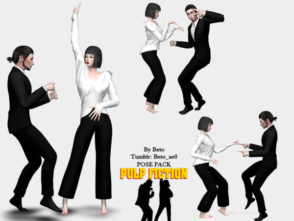 Pulp Fiction  Pose Pack by Beto ae0 from TSR