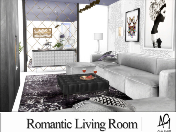 Romantic Living Room by ALGbuilds from TSR