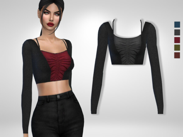 Ruched Top by Puresim from TSR