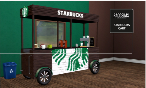 Starbucks cart from Paco Sims