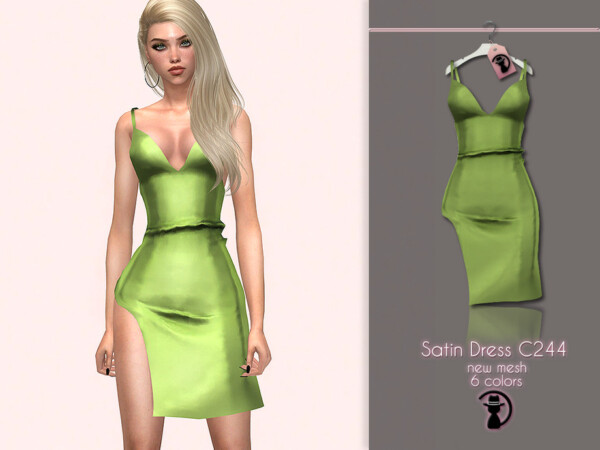 Satin Dress C244 by turksimmer from TSR