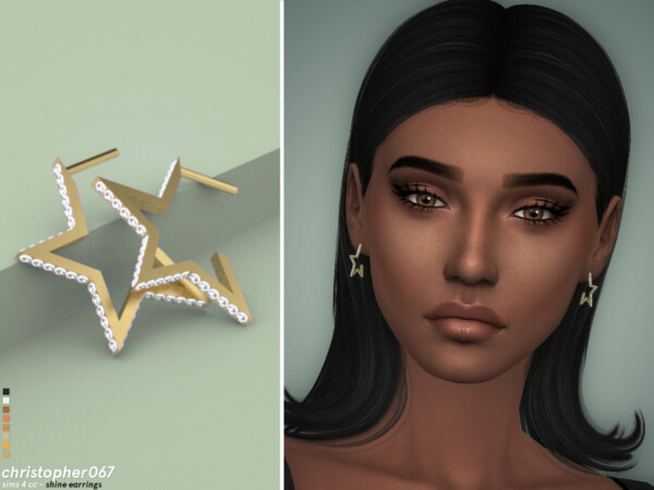 Shine Earrings by Christopher067 from TSR