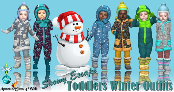 Toddlers Winter Outfit from Annett`s Sims 4 Welt