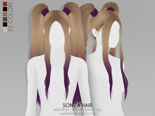 Sonza Hair from Red Head Sims