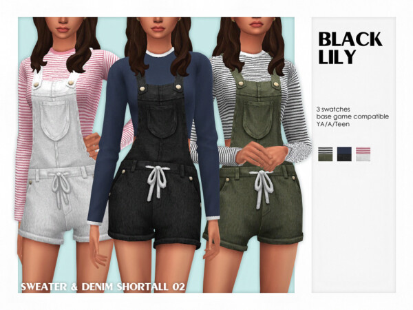 Sweater and Denim Shors 02 by Black Lily from TSR