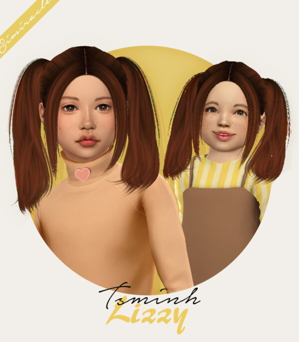Tsminh`s Lizzy  Hair Retextured from Simiracle