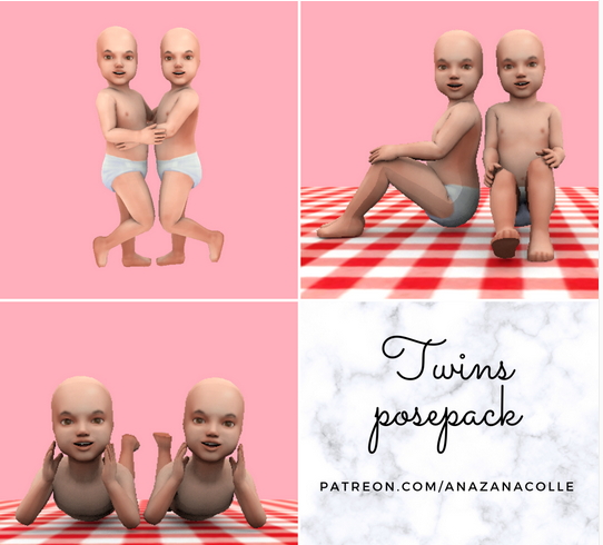 Twins posepack from Ana Zanacolle