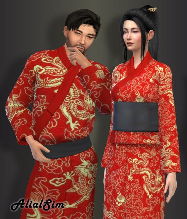Yukata Outfit from Alial Sim