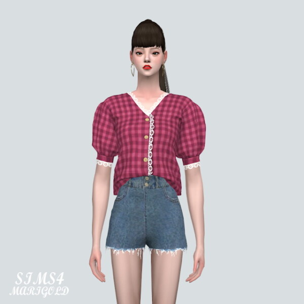 JJ Lace Blouse from SIMS4 Marigold