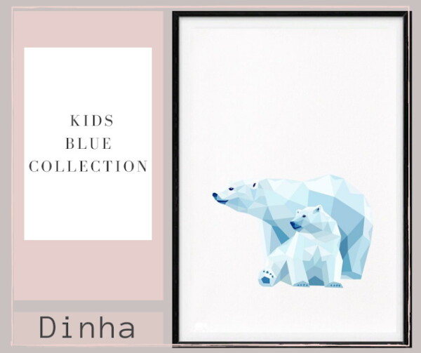 Kids Frame Blue Collection from Dinha Gamer