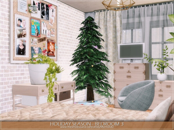 Holiday Season Bedroom 3 by MychQQQ from TSR