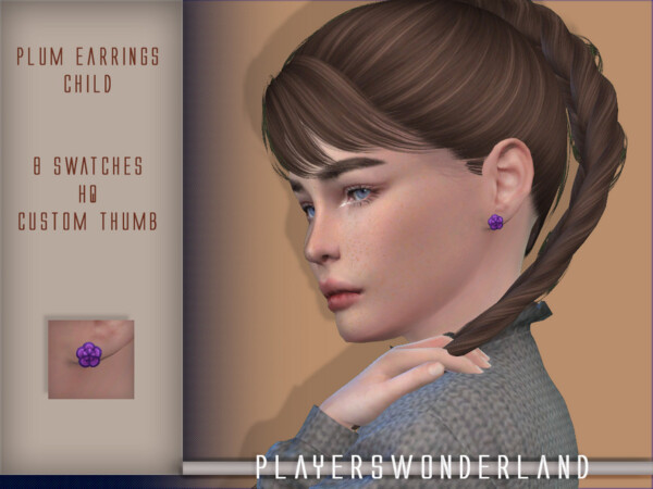 Mouthpreset and Plum Earrings from Players Wonderland
