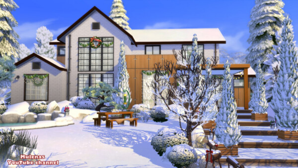 Christmas house from Sims 3 by Mulena