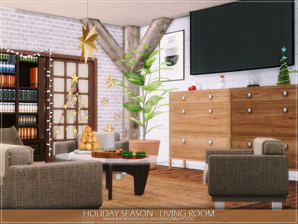 Holiday Season Living Room by MychQQQ from TSR