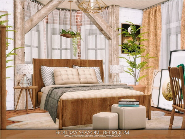 Holiday Season Bedroom by MychQQQ from TSR