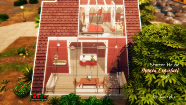 The Coquelicot house by  Catrollz from Luniversims