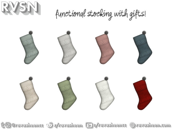 Up To Snow Good Functional Stocking by RAVASHEEN from TSR