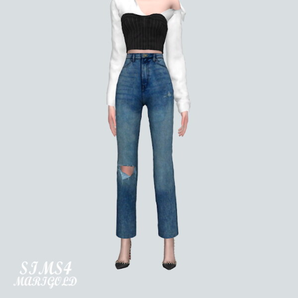TT Ripped Jeans from SIMS4 Marigold