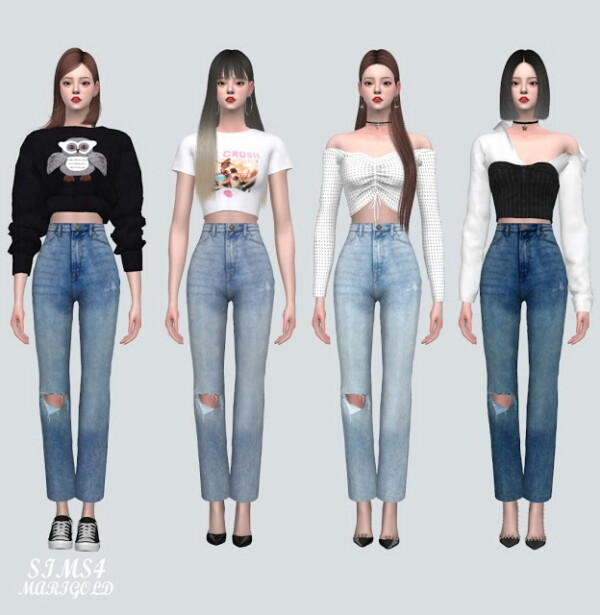 TT Ripped Jeans from SIMS4 Marigold
