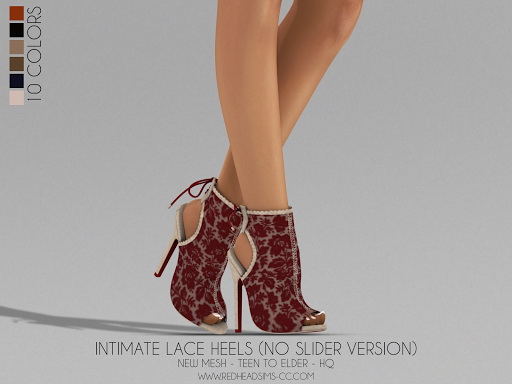 Lace Heels Slider from Red Head Sims