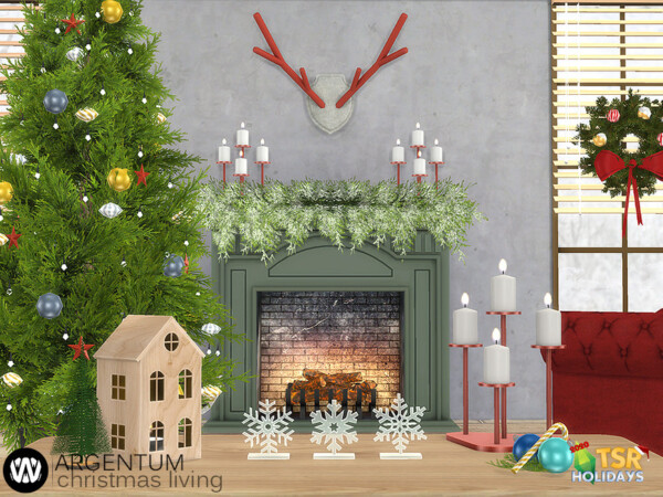 Argentum Christmas Living Decorations by wondymoon from TSR