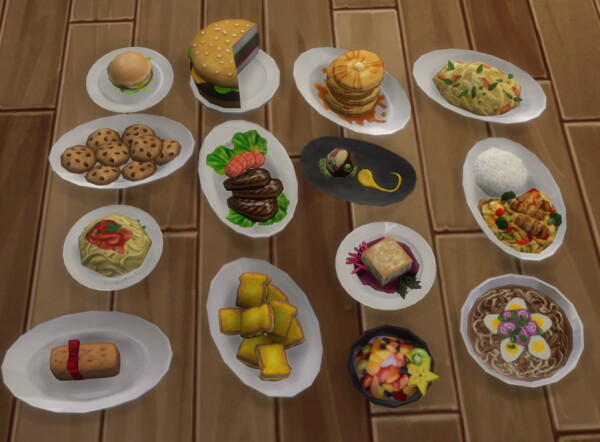 food texture overhall mod sims 4