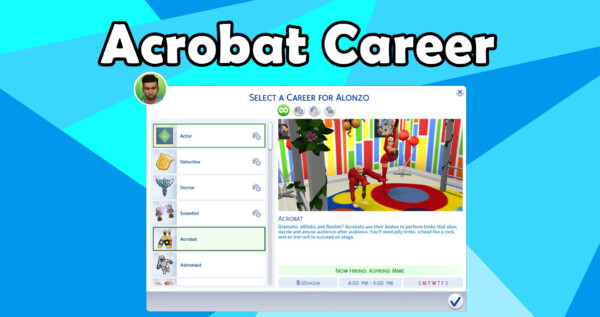 Acrobat Career by FabiolaTheRebel from Mod The Sims