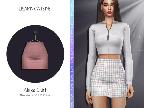 Alexa Skirt by Lisaminicatsims from TSR