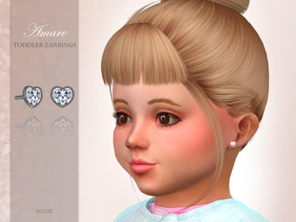 Amare Toddler Earrings by Suzue from TSR