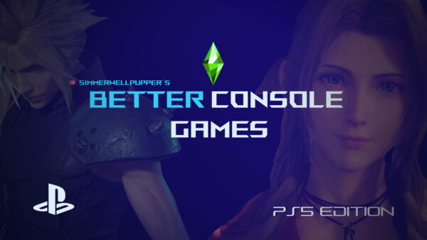 Better Console Games PS5 Edition by SimmerWellPupper from Mod The Sims