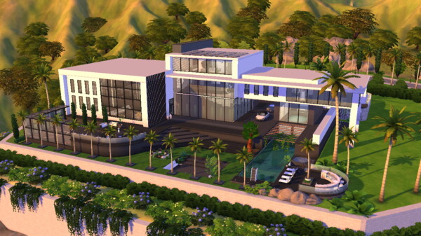 Celebrity Modern Mansion by Bellusim from Mod The Sims