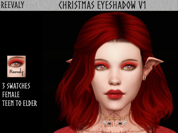 Christmas Eyeshadow V1 by Reevaly from TSR