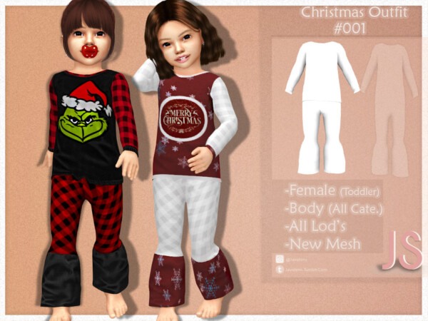 Christmas Outfit 001 by JavaSims from TSR
