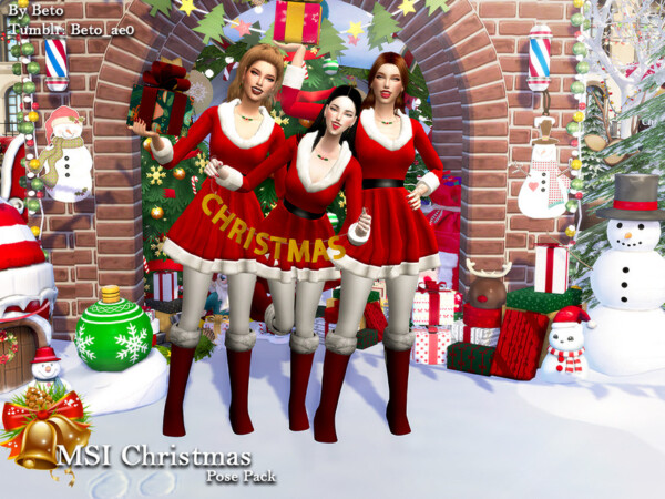 Christmas Pose Pack by Beto ae0 from TSR