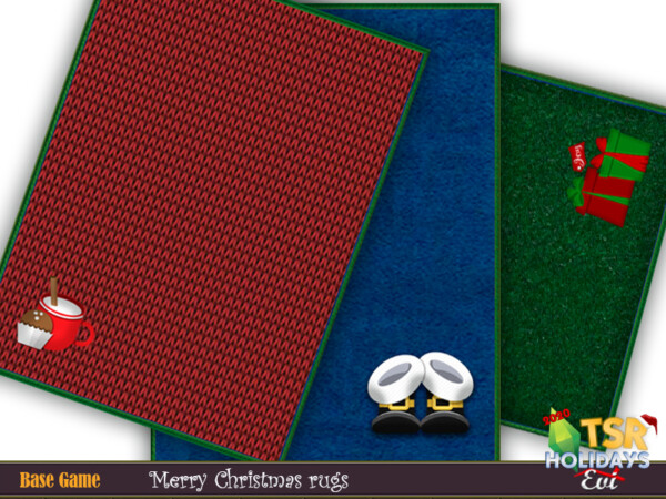 Christmas merry rugs by evi from TSR